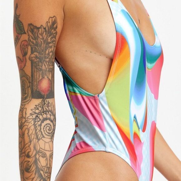 FABLETICS Low Back One Piece Swimsuit *NEW* - Picture 1 of 13